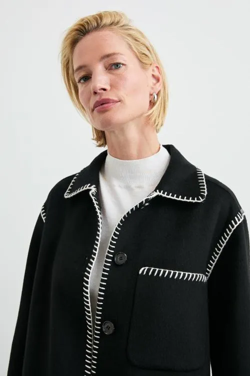 Women Rails Jackets and Coats Odyssey Jacket Black Women Rails Jackets and Coats Odyssey Jacket Black