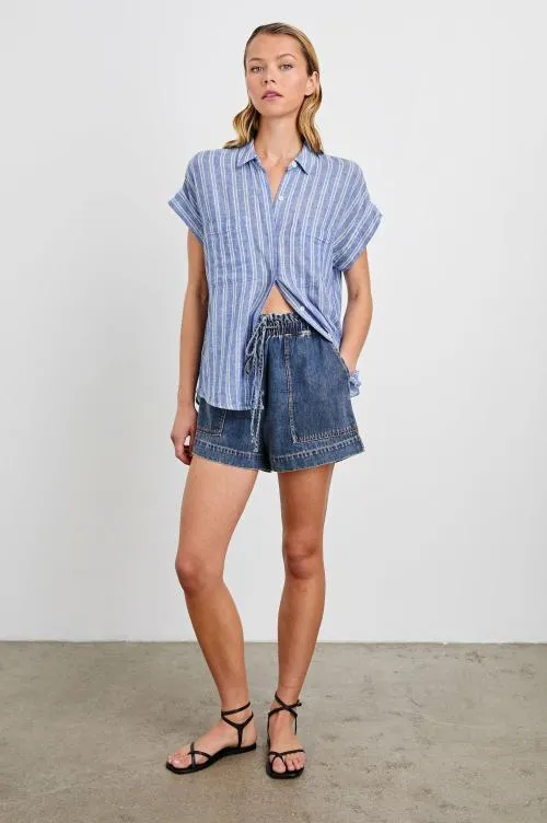 Women Rails Pants and Shorts Foster Short Classic Blue Women Rails Pants and Shorts Foster Short Classic Blue