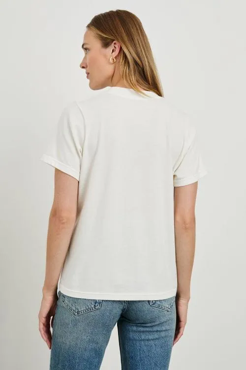 Women Rails Tees and Tanks Boyfriend Tshirt Rails Los Angeles Map White