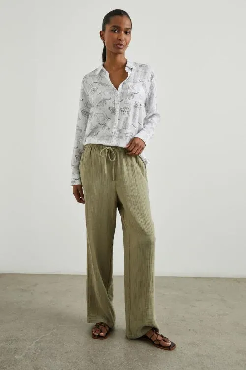 Women Rails Tops Charli Shirt Ivory Jungle Cats Women Rails Tops Charli Shirt Ivory Jungle Cats