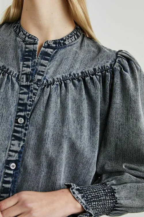 Women Rails Tops Daphne Shirt Ink Wash Women Rails Tops Daphne Shirt Ink Wash