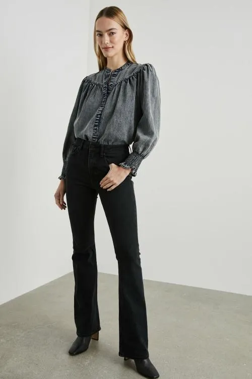 Women Rails Tops Daphne Shirt Ink Wash Women Rails Tops Daphne Shirt Ink Wash