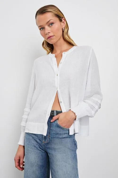 Women Rails Tops Dove Top White