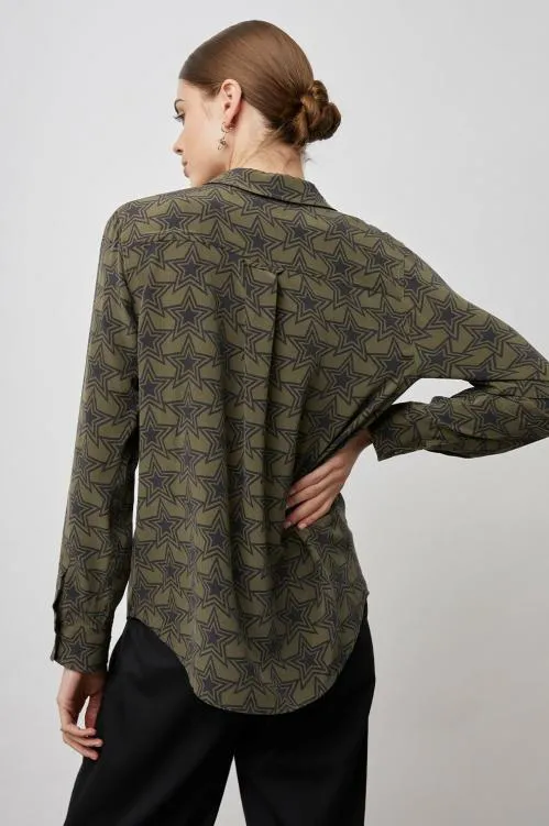 Women Rails Tops Kate Shirt Olive Stargaze Women Rails Tops Kate Shirt Olive Stargaze