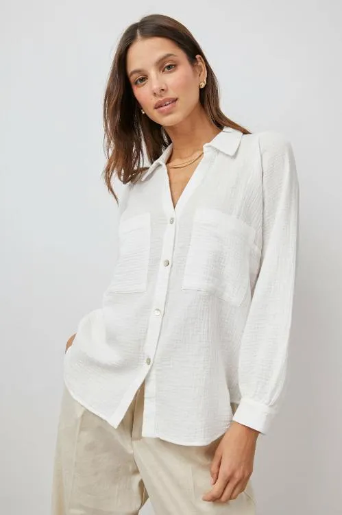 Women Rails Tops Lauren Shirt White