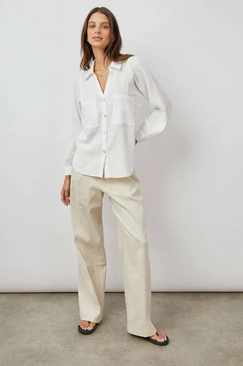 Women Rails Tops Lauren Shirt White Women Rails Tops Lauren Shirt White