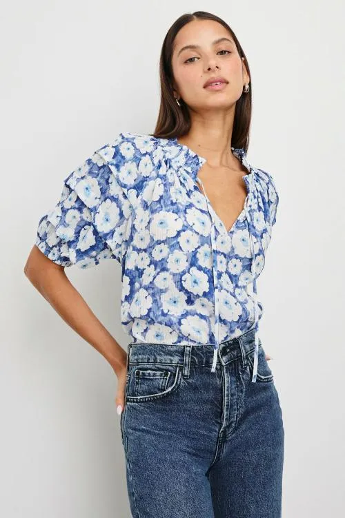 Women Rails Tops Paris Top Blue Floral