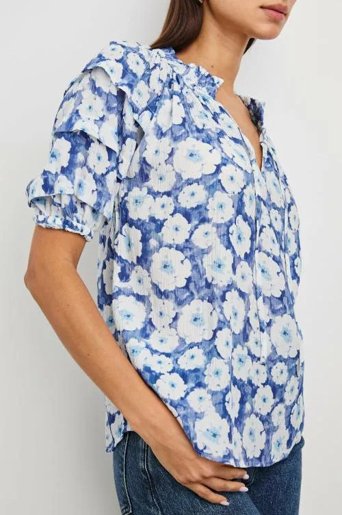 Women Rails Tops Paris Top Blue Floral Women Rails Tops Paris Top Blue Floral