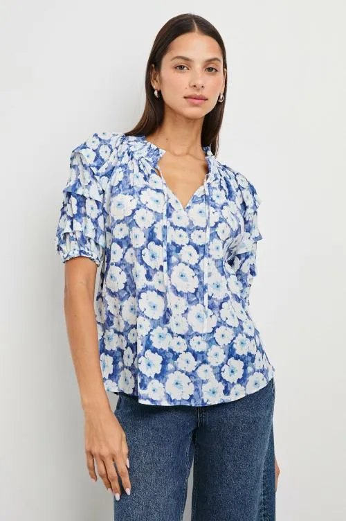 Women Rails Tops Paris Top Blue Floral Women Rails Tops Paris Top Blue Floral