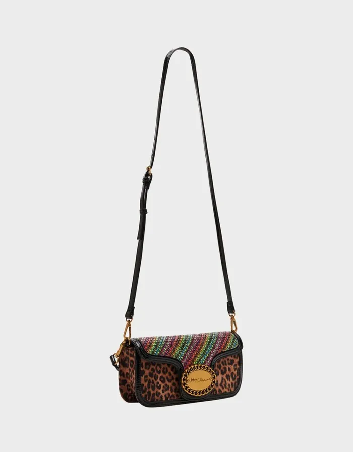 Women RAINBOW RHINESTONE SHOULDER BAG MULTI Betsey Johnson Women RAINBOW RHINESTONE SHOULDER BAG MULTI Betsey Johnson