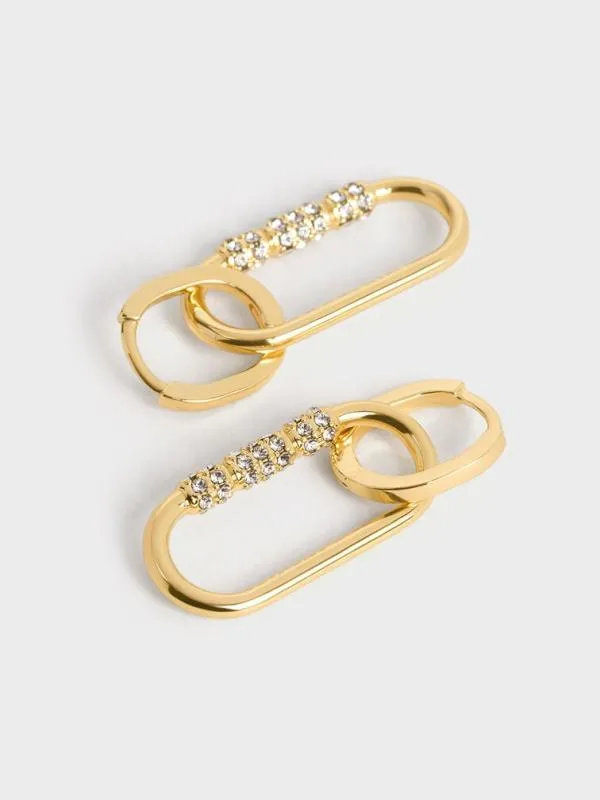 Women Reagan Crystal Drop Earrings 8211 Gold CHARLES and KEITH Earrings Women Reagan Crystal Drop Earrings 8211 Gold CHARLES and KEITH Earrings