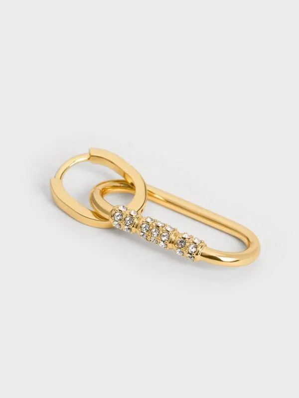 Women Reagan Crystal Drop Earrings 8211 Gold CHARLES and KEITH Earrings Women Reagan Crystal Drop Earrings 8211 Gold CHARLES and KEITH Earrings
