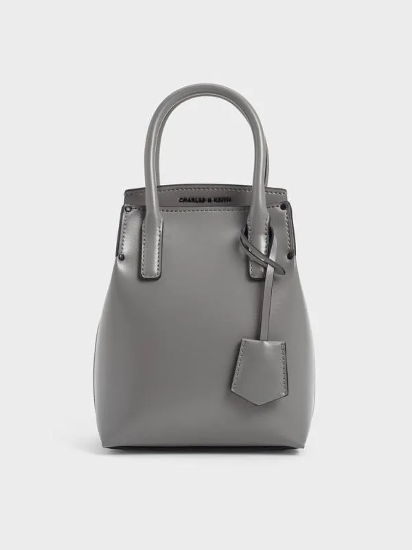 Women Rene Elongated Top Handle Bag 8211 Grey CHARLES and KEITH Crossbody Bags Women Rene Elongated Top Handle Bag 8211 Grey CHARLES and KEITH Crossbody Bags