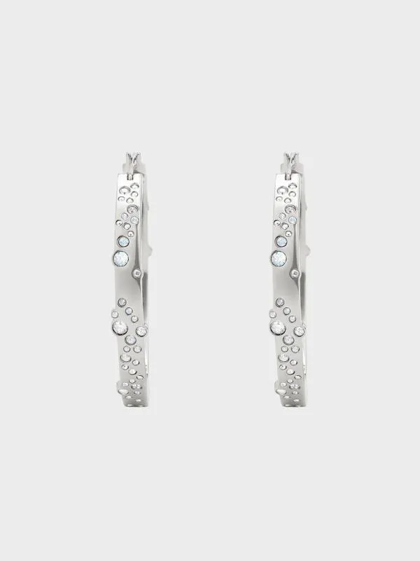 Women Reverie Crystal Large Hoop Earrings 8211 Silver CHARLES and KEITH Earrings Women Reverie Crystal Large Hoop Earrings 8211 Silver CHARLES and KEITH Earrings