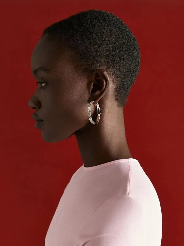 Women Reverie Crystal Large Hoop Earrings 8211 Silver CHARLES and KEITH Earrings Women Reverie Crystal Large Hoop Earrings 8211 Silver CHARLES and KEITH Earrings