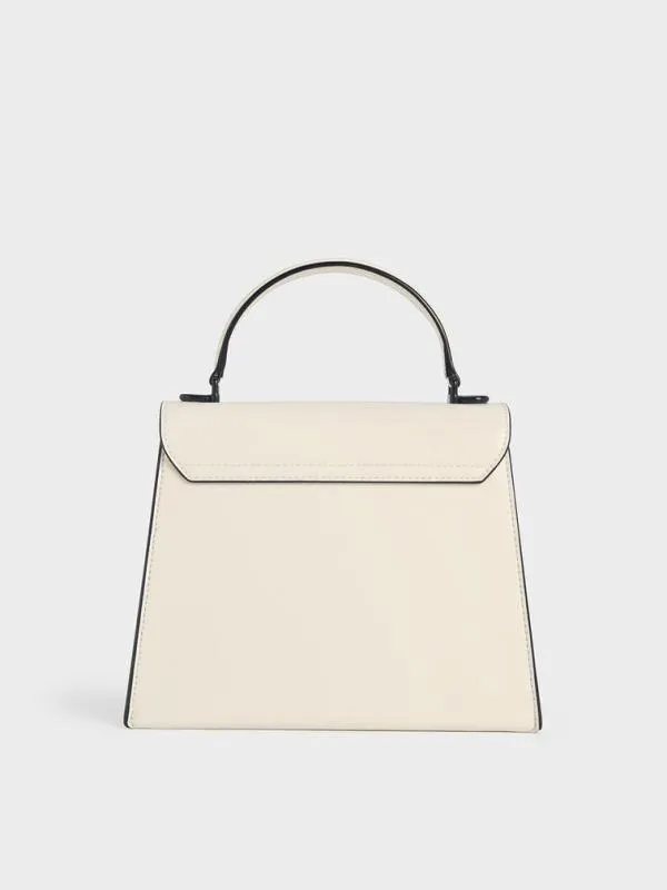 Women Samantha Envelope Top Handle Bag 8211 Cream CHARLES and KEITH Top Handle Bags