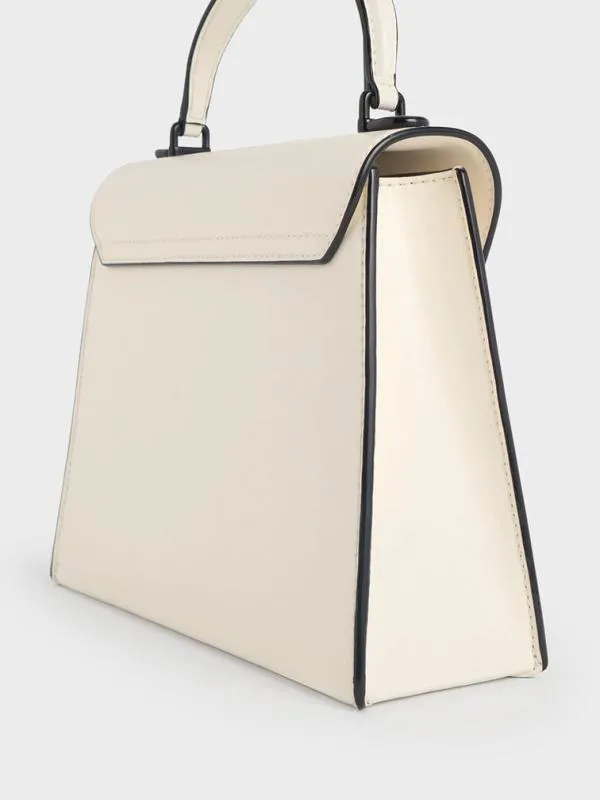 Women Samantha Envelope Top Handle Bag 8211 Cream CHARLES and KEITH Top Handle Bags