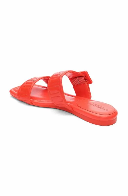 Women Sandals Liverpool Los Angeles Downtown Logo Stitch Sandal Coral