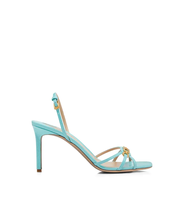 Women Sandals Tom Ford Stamped Lizard Leather Whitney Sandal