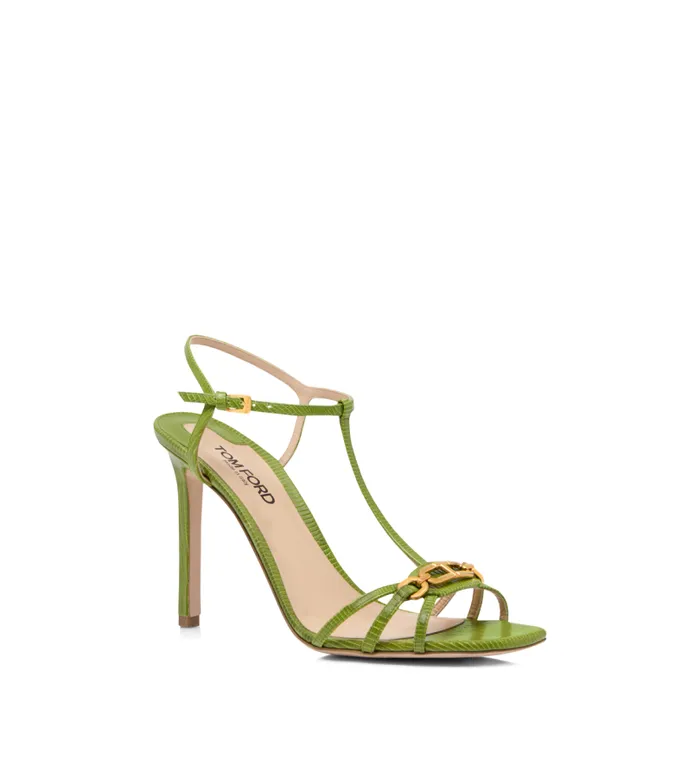 Women Sandals Tom Ford Stamped Lizard Leather Whitney Sandal Women Sandals Tom Ford Stamped Lizard Leather Whitney Sandal