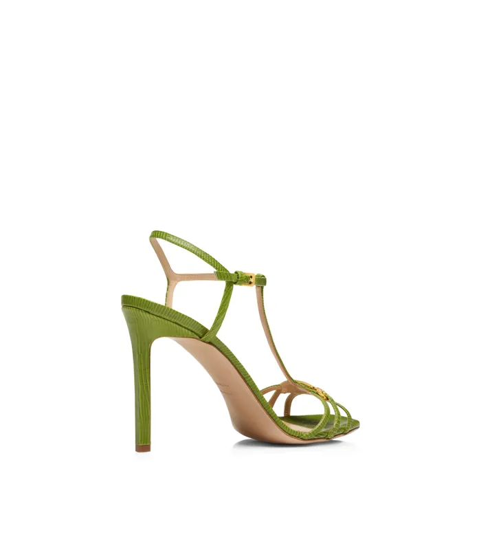Women Sandals Tom Ford Stamped Lizard Leather Whitney Sandal Women Sandals Tom Ford Stamped Lizard Leather Whitney Sandal