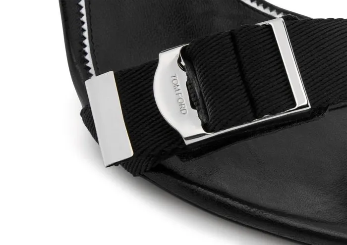 Women Sandals Tom Ford Textured Ribbon Buckle Ankle Wrap Sandal Black Women Sandals Tom Ford Textured Ribbon Buckle Ankle Wrap Sandal Black