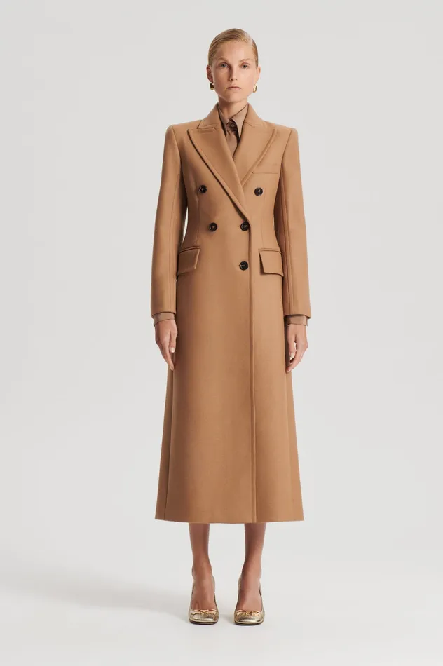 Women Scanlan Theodore TAILORED COAT CAMEL Coats