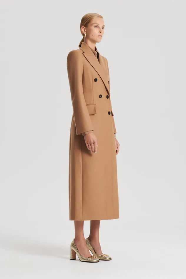 Women Scanlan Theodore TAILORED COAT CAMEL Coats Women Scanlan Theodore TAILORED COAT CAMEL Coats