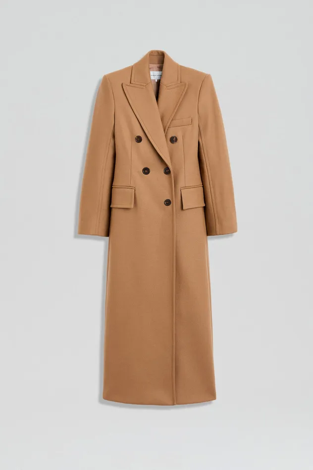 Women Scanlan Theodore TAILORED COAT CAMEL Coats Women Scanlan Theodore TAILORED COAT CAMEL Coats