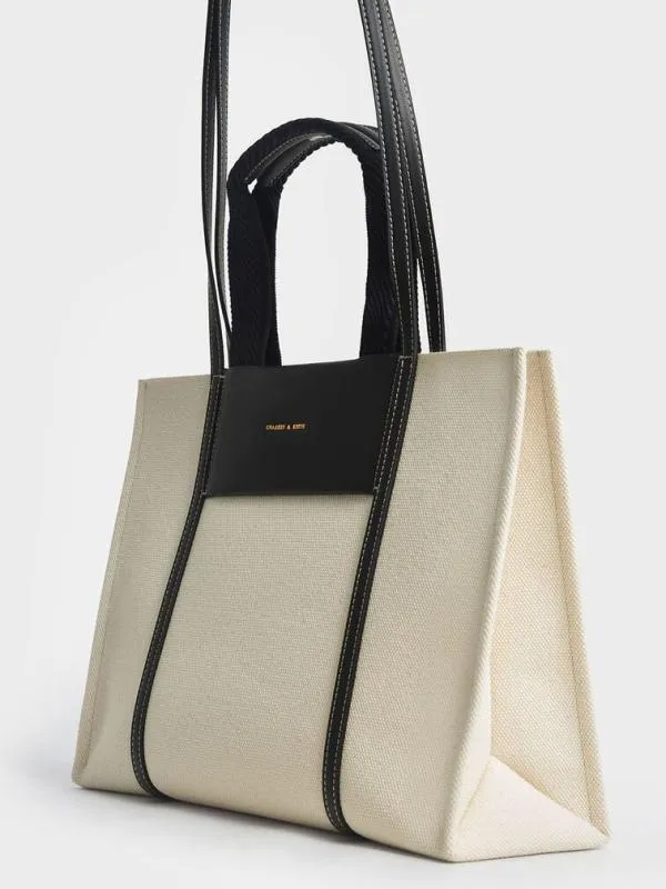 Women Shalia Canvas Tote Bag 8211 Multi CHARLES and KEITH Tote Bags