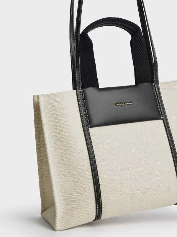 Women Shalia Canvas Tote Bag 8211 Multi CHARLES and KEITH Tote Bags