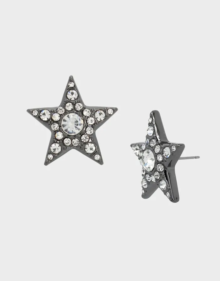 Women SHINE BRIGHT STAR STUDS RHINESTONE Betsey Johnson