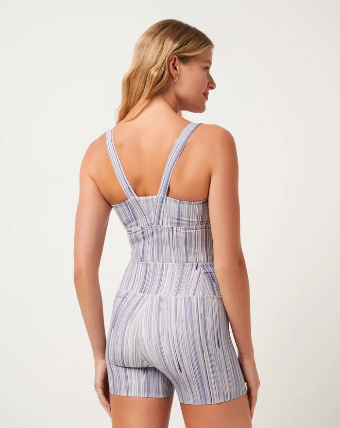 Women Shirts and Tops TravisMathew MOVEKNIT RESILIENCE TANK Indigo Multi
