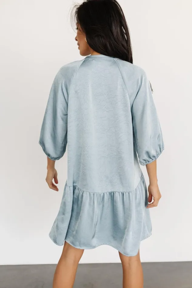 Women Short Dresses Baltic Born Janice Button Dress Blue