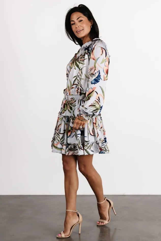 Women Short Dresses Baltic Born Kyra Mini Dress Light Blue Floral Women Short Dresses Baltic Born Kyra Mini Dress Light Blue Floral