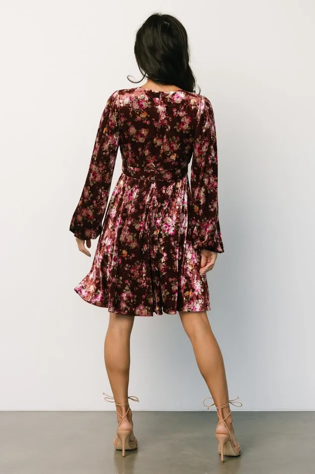 Women Short Dresses Baltic Born Teri Velvet Short Dress Auburn Multi Women Short Dresses Baltic Born Teri Velvet Short Dress Auburn Multi