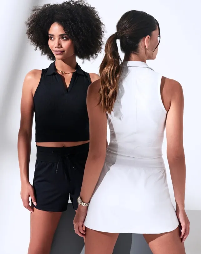 Women Shorts TravisMathew MOVEKNIT TIE SHORT Black