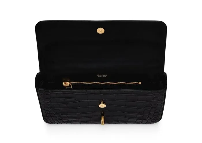 Women Shoulder Bags Tom Ford Carine Medium Shoulder Bag Black Women Shoulder Bags Tom Ford Carine Medium Shoulder Bag Black