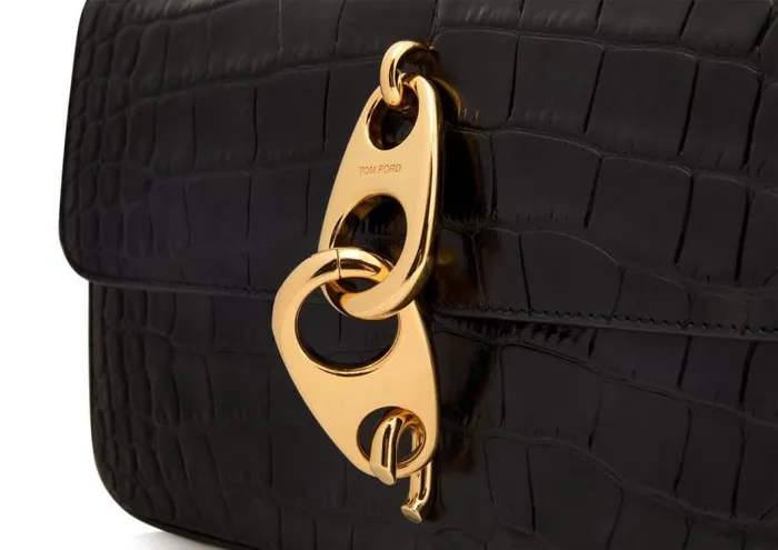 Women Shoulder Bags Tom Ford Carine Medium Shoulder Bag Black Women Shoulder Bags Tom Ford Carine Medium Shoulder Bag Black