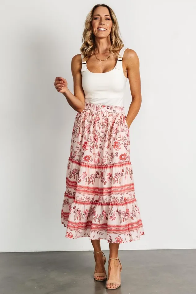 Women Skirts Baltic Born Meg Skirt Blush Multi Women Skirts Baltic Born Meg Skirt Blush Multi