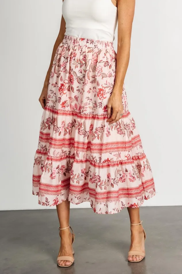 Women Skirts Baltic Born Meg Skirt Blush Multi Women Skirts Baltic Born Meg Skirt Blush Multi