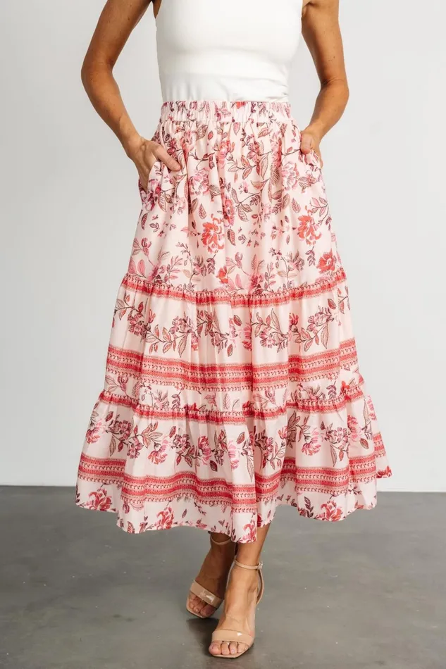 Women Skirts Baltic Born Meg Skirt Blush Multi Women Skirts Baltic Born Meg Skirt Blush Multi