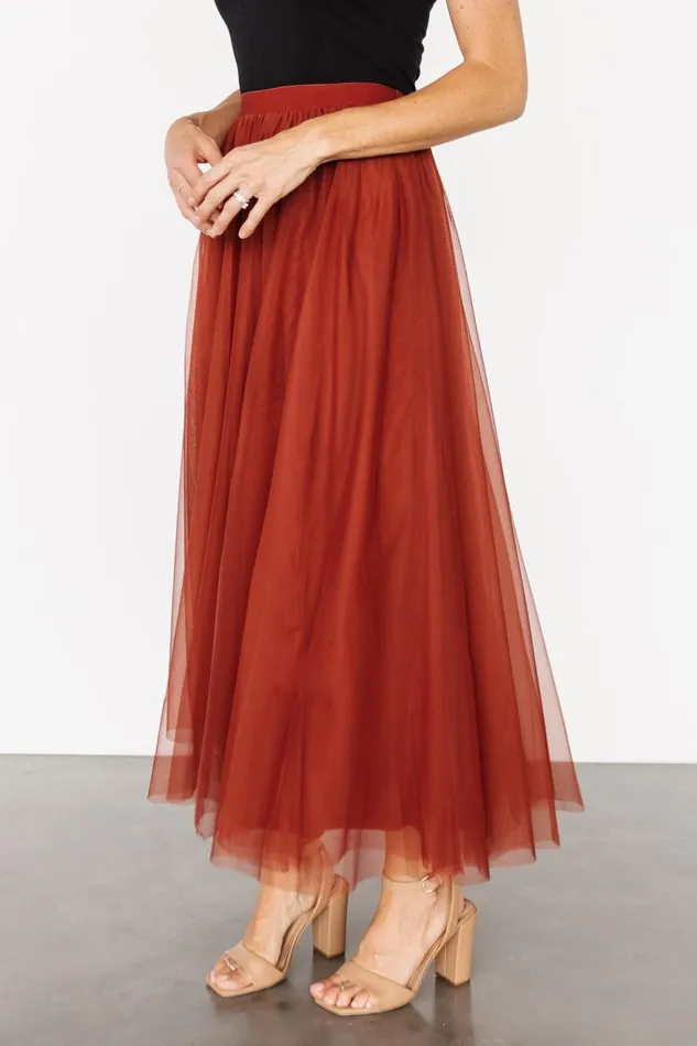 Women Skirts Baltic Born Mila Tulle Skirt Cinnamon