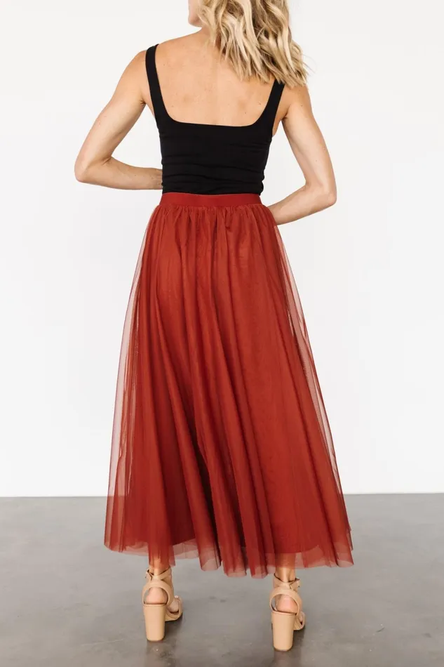 Women Skirts Baltic Born Mila Tulle Skirt Cinnamon