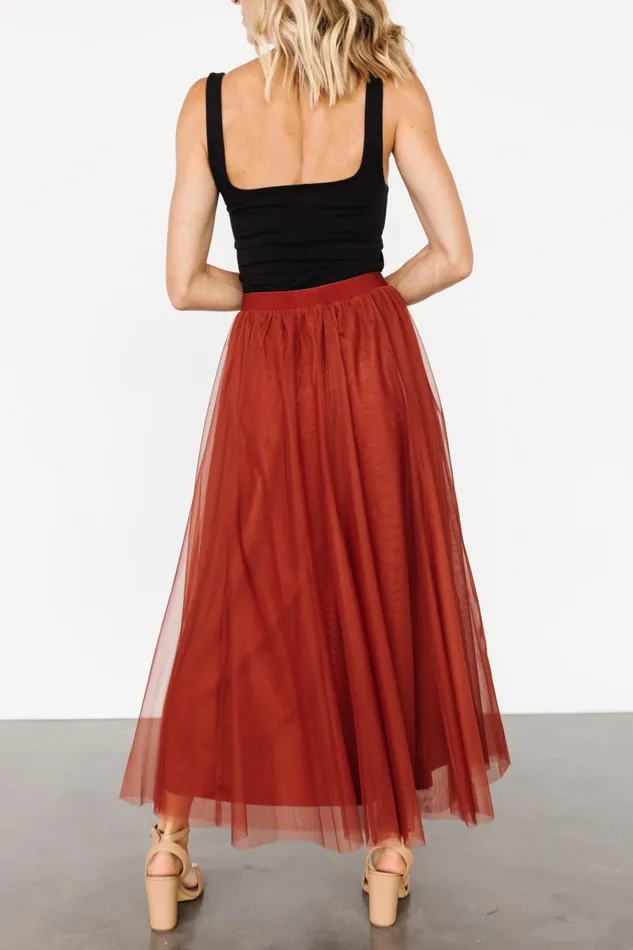 Women Skirts Baltic Born Mila Tulle Skirt Cinnamon