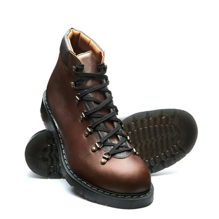Women Solovair Hiker Boots Gaucho Crazy Horse Urban Hiker