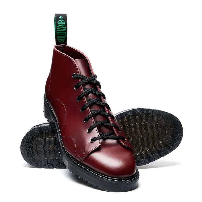 Women Solovair Monkey Boots Oxblood Monkey Boot