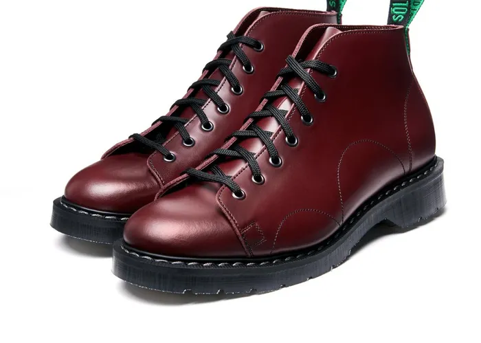 Women Solovair Monkey Boots Oxblood Monkey Boot