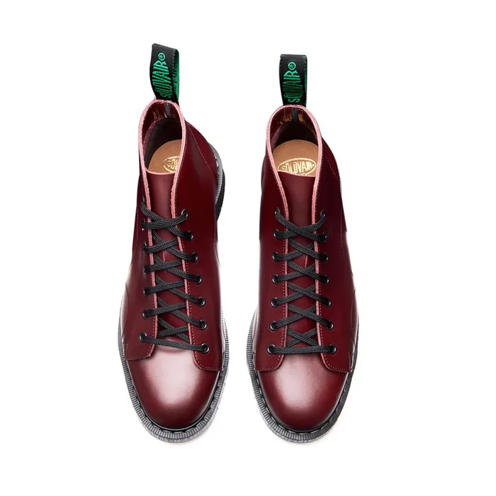 Women Solovair Monkey Boots Oxblood Monkey Boot