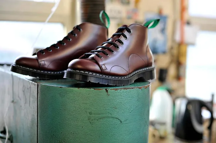Women Solovair Monkey Boots Oxblood Monkey Boot